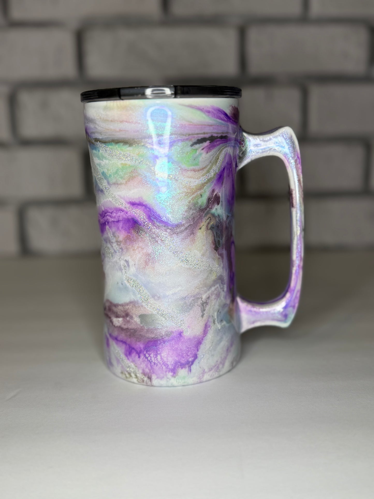 #17- 20oz Mug- Purple Seaglass