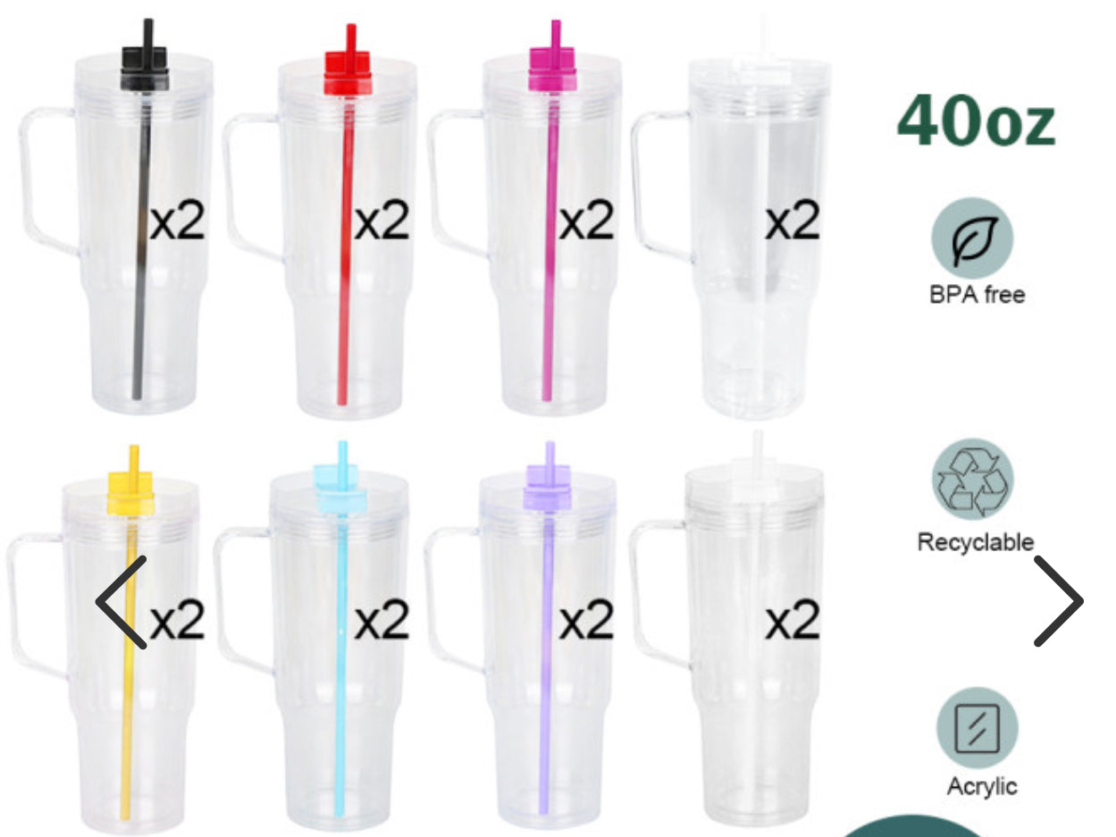 40oz Customized Snow Globe Tumbler-Color Lid