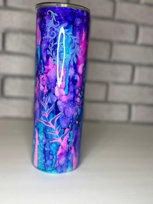 #26-30oz Skinny- Rustic raindrop