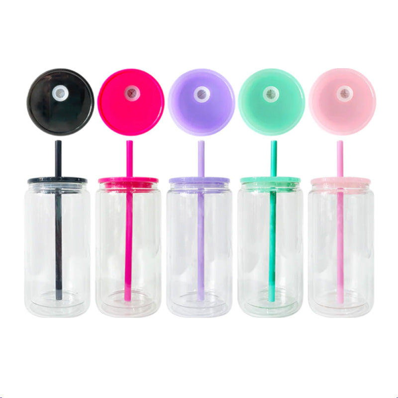 16oz Can style Snow Globe-Color Lid
