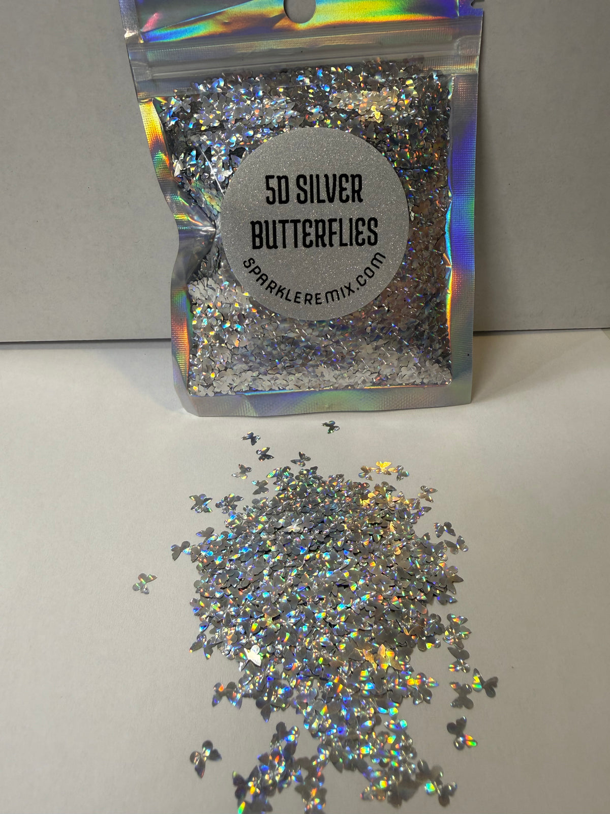 5D Silver Butterflies