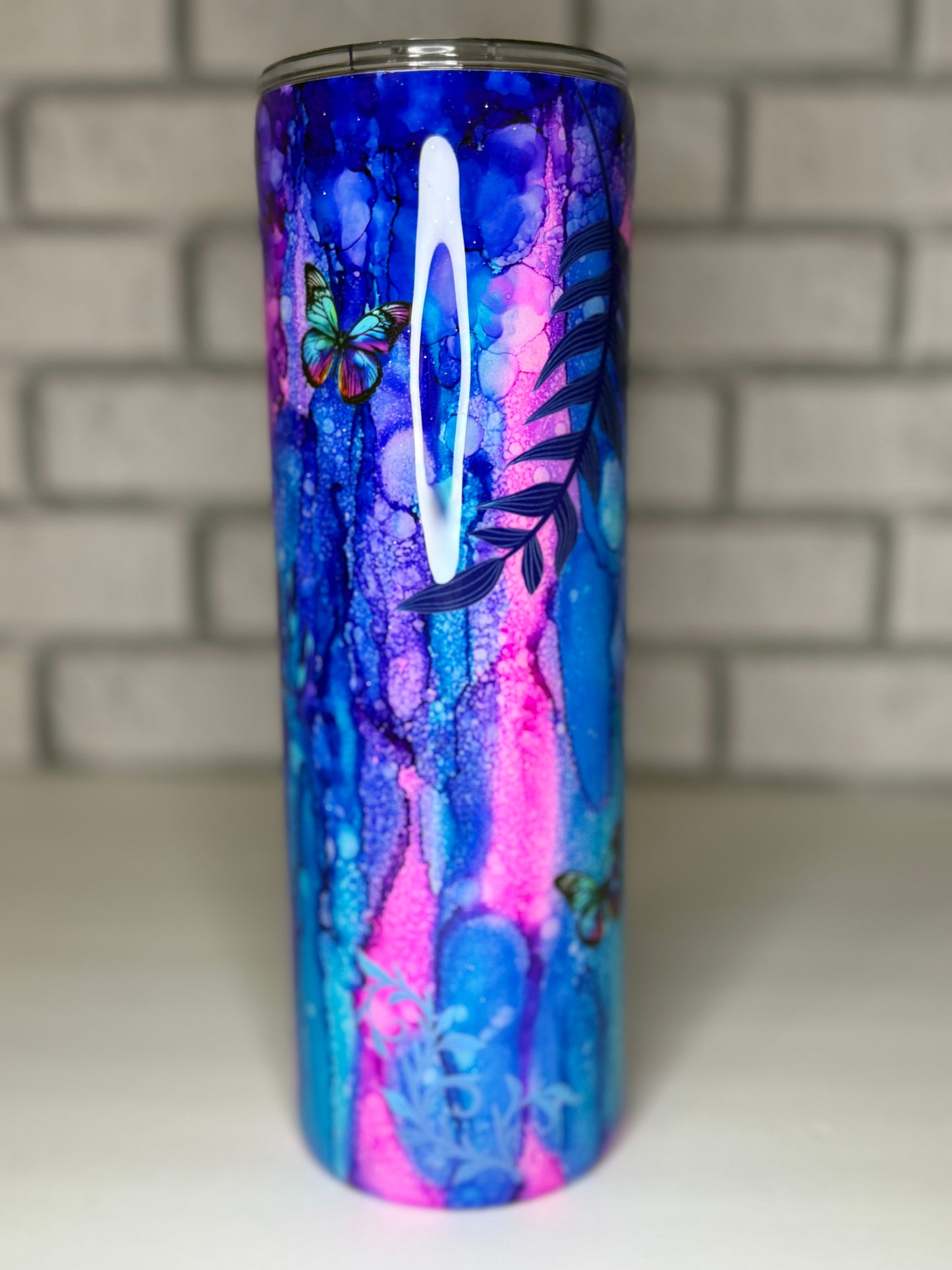 #26-30oz Skinny- Rustic raindrop