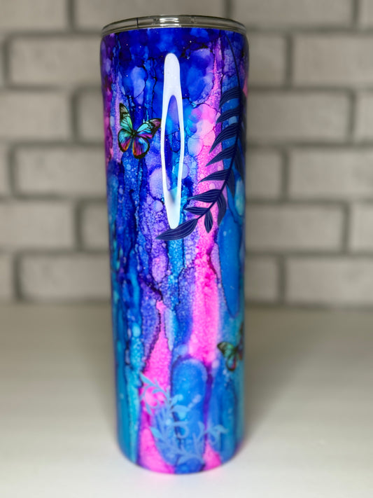 #26-30oz Skinny- Rustic raindrop