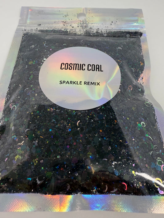 Cosmic Coal* + Silver Rings