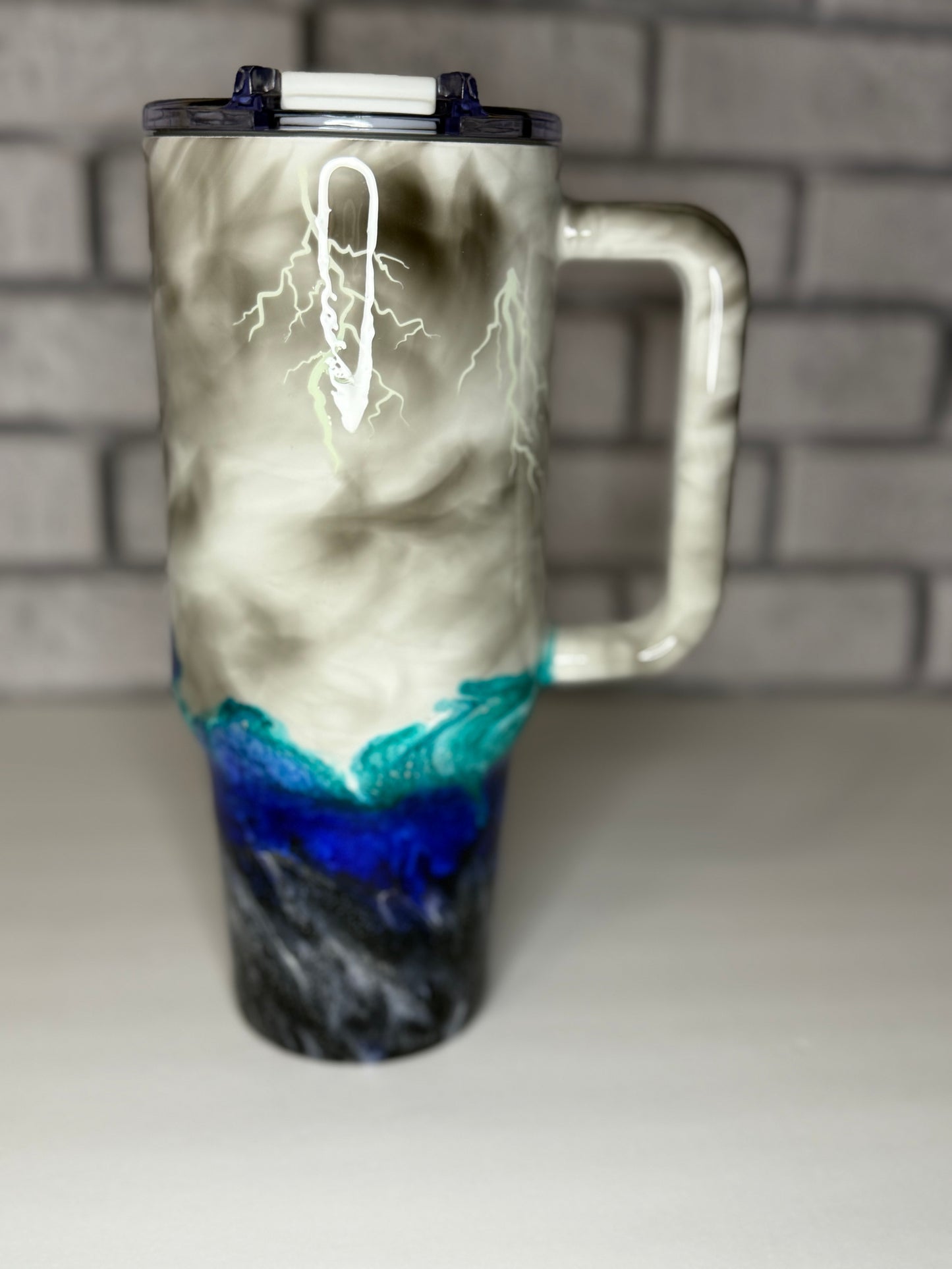 #47-40oz Big Swig- Stormy Seas