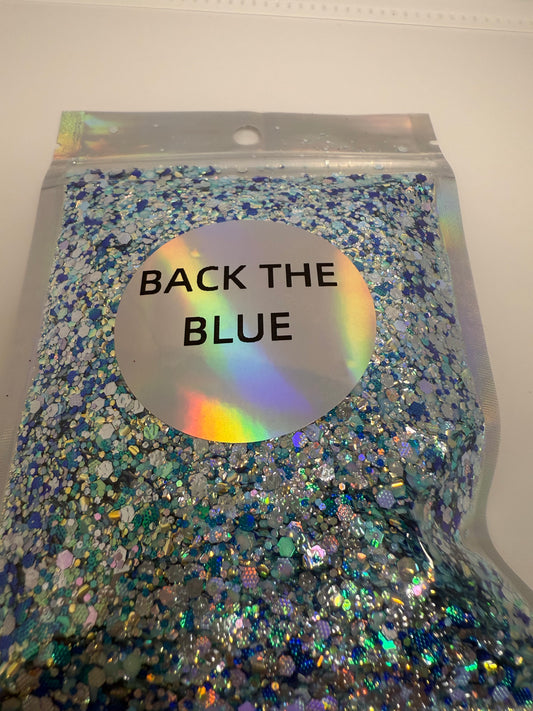 Back The Blue* GLOW+diamonds