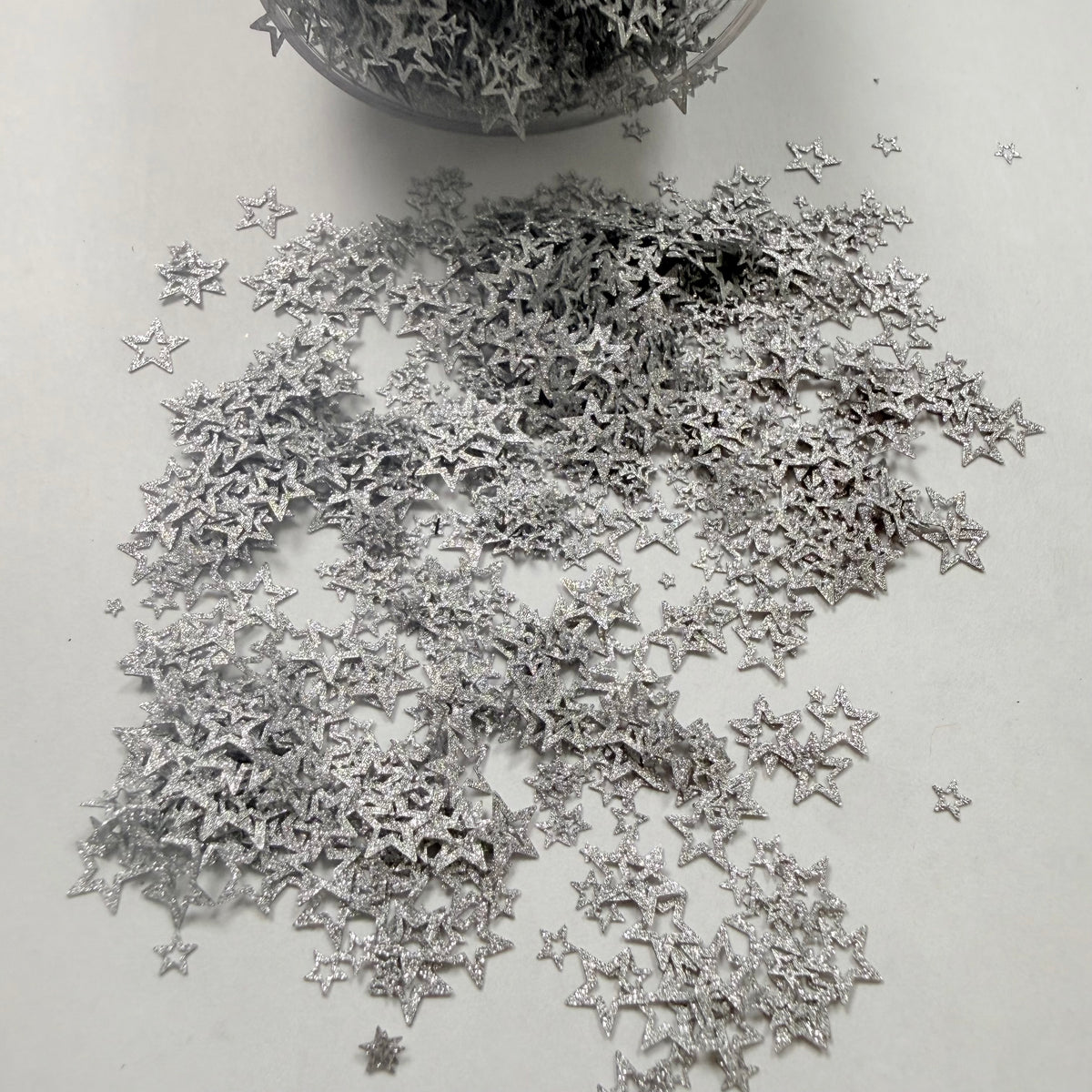 Silver Shimmer Stars