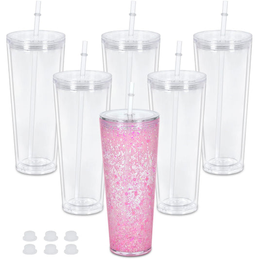 24oz Snow Globe Tumbler