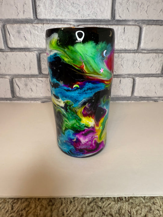 #24--14oz 4 in 1 Can Cooler-Vibrant Galaxy