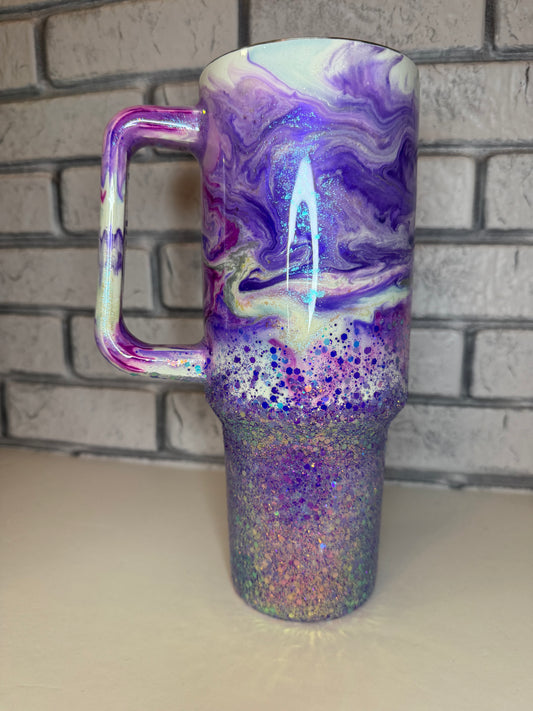 #27--40oz Handle- Purple Junk in the Trunk