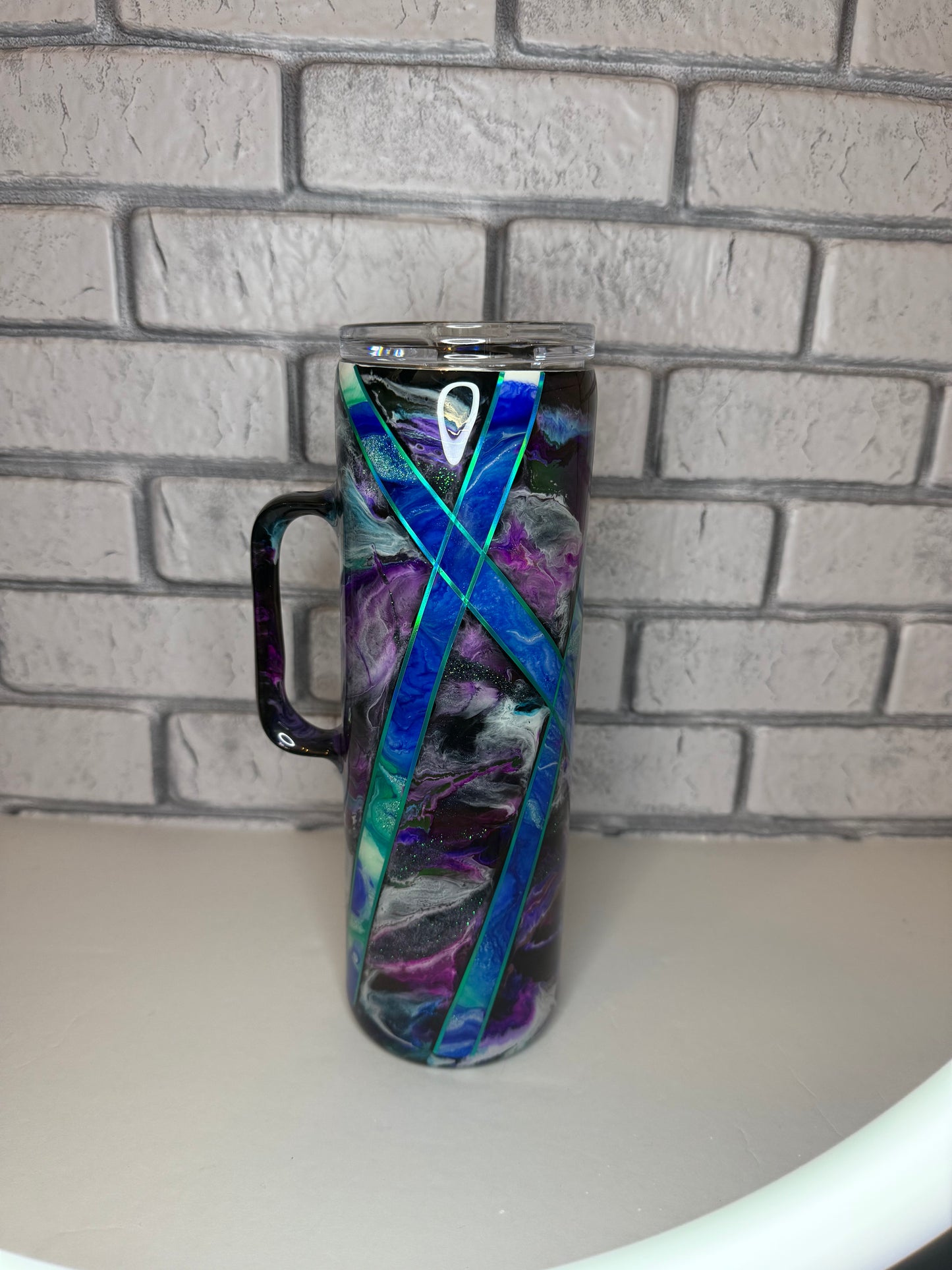 #14--30oz handle- Twisted Tape