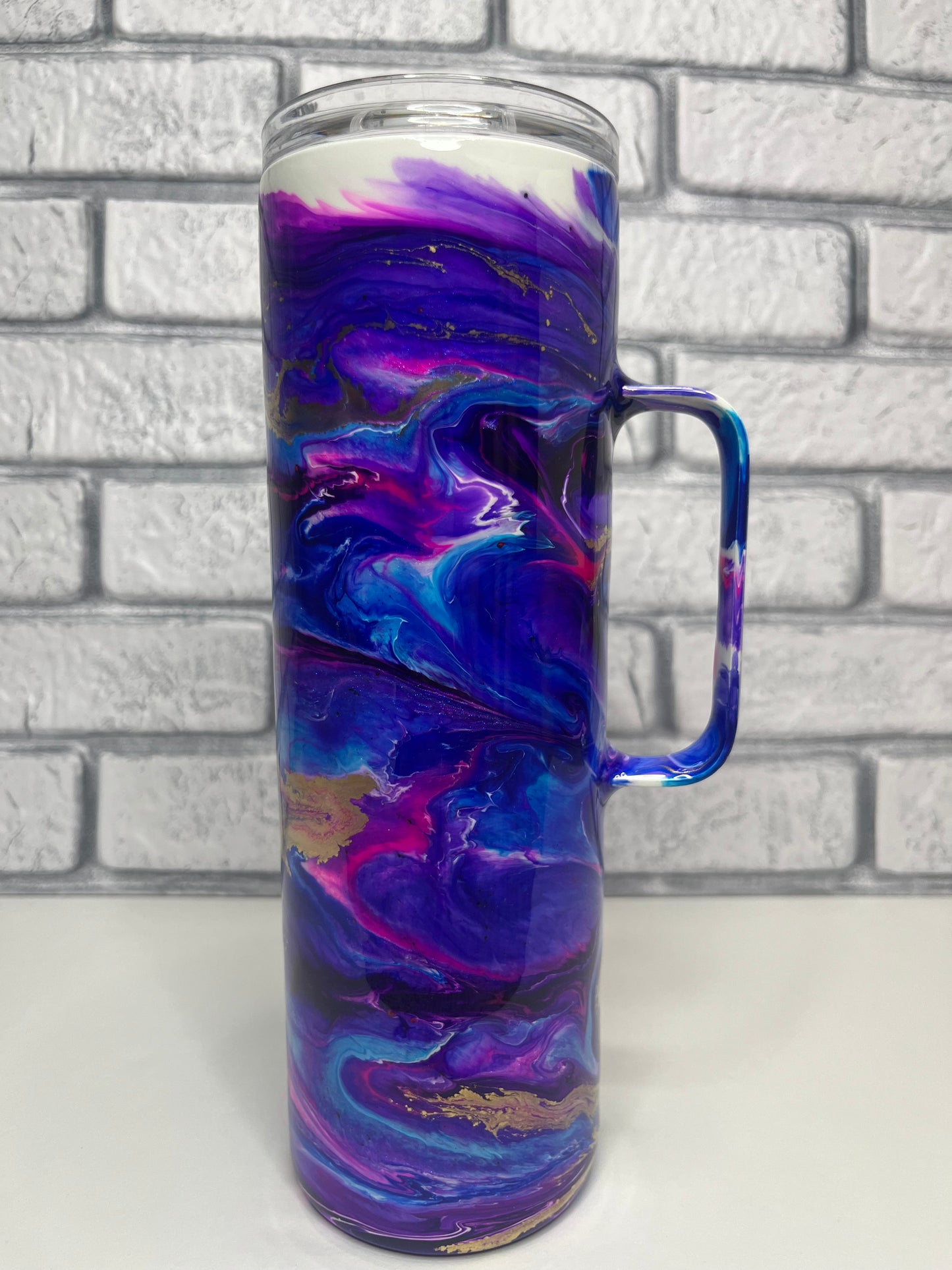 #3--30oz handle- Purple Passion