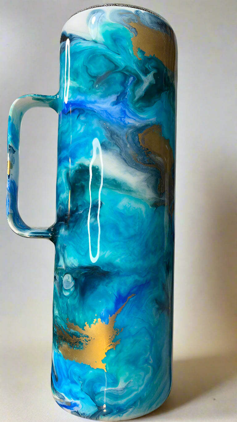 Blue & Gold Marble 30oz HOGG handle