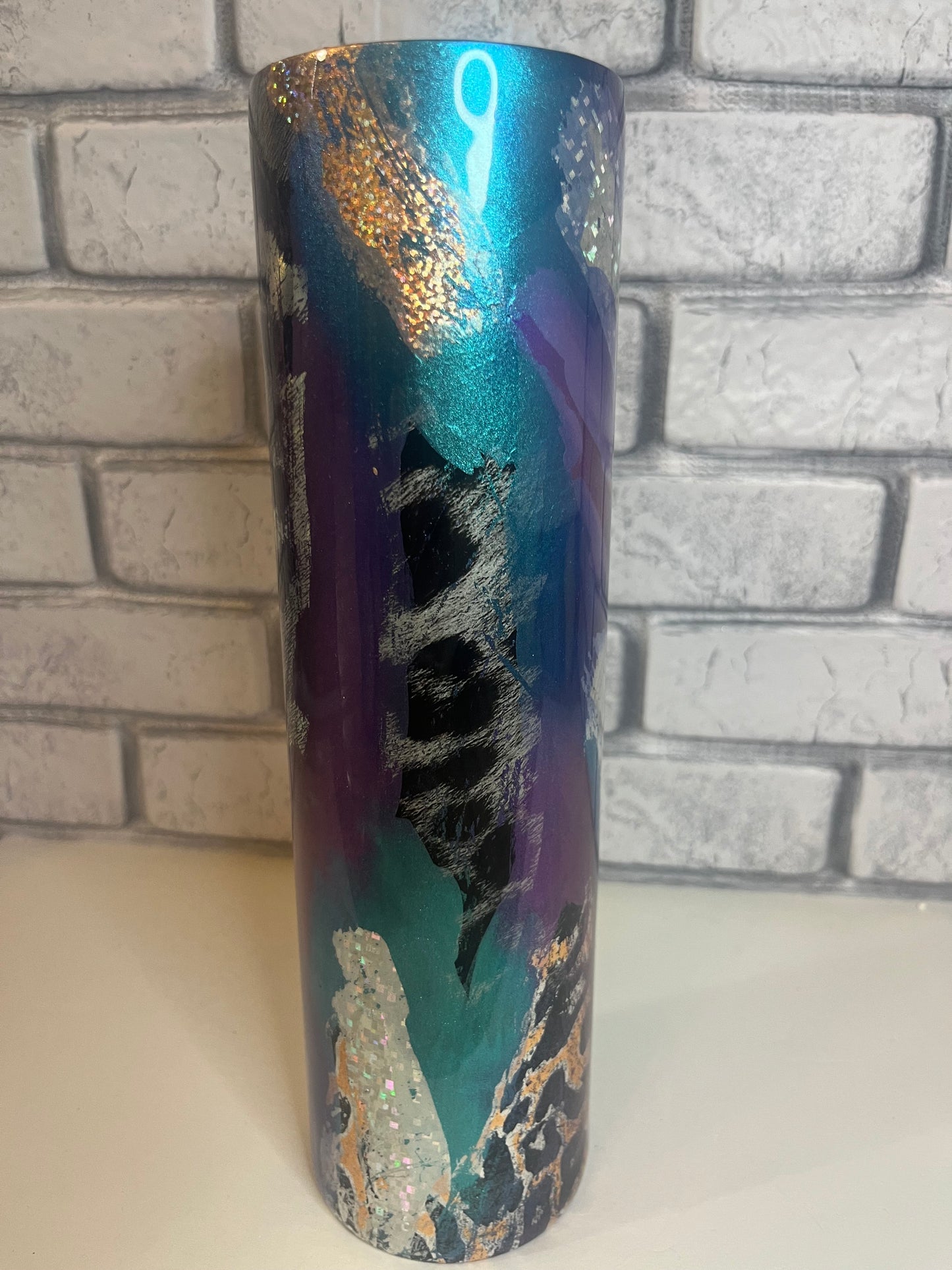 #40--32oz Plump- Abstract Leopard